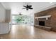 Bright sunroom with tile floors and multiple windows at 2150 Washington St, Columbus, IN 47201