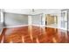 Spacious bedroom with hardwood floors and access to bathroom at 2150 Washington St, Columbus, IN 47201