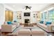 Living room with fireplace, built-ins, and hardwood floors at 2150 Washington St, Columbus, IN 47201