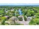 Aerial view of neighborhood by lake at 2150 Washington St, Columbus, IN 47201