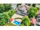 Home with pool and large backyard at 2150 Washington St, Columbus, IN 47201