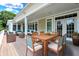 Deck features seating area and outdoor dining space at 2150 Washington St, Columbus, IN 47201