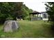 Landscaped backyard with gazebo and rock at 9100 S Us Highway 35, Muncie, IN 47302