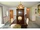 Classic dining room with a wooden table and hutch at 9100 S Us Highway 35, Muncie, IN 47302