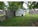 Backyard with shed and chain link fence at 2312 E 22Nd St, Muncie, IN 47302