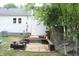 Backyard with fire pit and patio area at 2312 E 22Nd St, Muncie, IN 47302