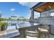 Enjoy this expansive pool and outdoor bar area at 9760 Windy Hills Dr, Zionsville, IN 46077