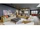 Spacious living room with a built-in bar and comfortable seating at 9760 Windy Hills Dr, Zionsville, IN 46077
