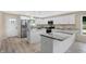 Modern kitchen boasting granite countertops and stainless steel appliances at 10614 N 300 E, Morristown, IN 46161