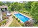 Inviting rectangular pool with ample patio space for relaxation at 6935 Linden Woods Dr, Avon, IN 46123