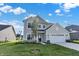 Two story home with neutral siding, white garage door, and landscaping at 19663 Atwater Ave, Sheridan, IN 46069