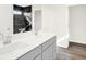 Elegant bathroom with double vanity and a walk-in shower at 19663 Atwater Ave, Sheridan, IN 46069
