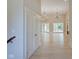Bright entryway with hardwood floors and views to the living room at 3621 Olive Branch Rd, Greenwood, IN 46143