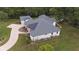 Aerial view of home with large backyard at 3621 Olive Branch Rd, Greenwood, IN 46143