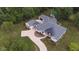 Bird's eye view of home with large backyard and pool at 3621 Olive Branch Rd, Greenwood, IN 46143