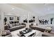 Finished basement with an open floor plan, including a living area and dining space at 3621 Olive Branch Rd, Greenwood, IN 46143