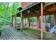 Deck and sliding glass doors leading to the interior at 9307 E Dill Rd, Morgantown, IN 46160