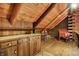 Cozy loft space with wooden cabinets and desk at 9307 E Dill Rd, Morgantown, IN 46160