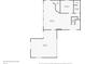 Basement floor plan showing a bedroom, bathroom, study, and bar at 9307 E Dill Rd, Morgantown, IN 46160