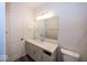 Bathroom with vanity, mirror, and toilet at 9227 Brookview Ave, McCordsville, IN 46055