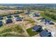 Aerial view of a new community with various houses at 9227 Brookview Ave, McCordsville, IN 46055