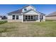 Two story home with gray siding and a backyard at 9227 Brookview Ave, McCordsville, IN 46055