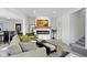 Finished basement living area featuring a fireplace and comfortable seating at 2936 N New Jersey St, Indianapolis, IN 46205