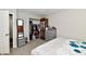 Bedroom with spacious closet and mirror at 2813 Grassy Creek Dr, Indianapolis, IN 46229