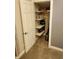 Closet with shelving, perfect for storage at 32 E Caven St, Indianapolis, IN 46225