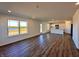 Open living room with kitchen and lake view at 1126 Fleming Dr, Greenfield, IN 46140