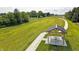 Aerial view of park gazebo and walking path at 1126 Fleming Dr, Greenfield, IN 46140