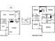 Two-story home floor plan, showing a 2-car garage and four bedrooms at 1126 Fleming Dr, Greenfield, IN 46140
