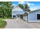 Two-story light blue house with attached garage, side view at 1160 Nantucket Dr, Cicero, IN 46034