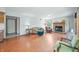 Living room with fireplace and hardwood floors at 1936 Broadmoor Ln, Columbus, IN 47203