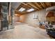 Unfinished basement area with utilities at 1936 Broadmoor Ln, Columbus, IN 47203