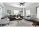 Spacious living room with gray sectional sofa and stylish decor at 1210 Finley Ave, Indianapolis, IN 46203
