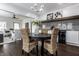 Bright dining area with a round table and four chairs, view of living room at 1210 Finley Ave, Indianapolis, IN 46203