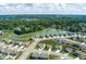 Aerial view of houses and pond at 669 Blackrock Dr, Pendleton, IN 46064