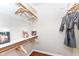 Walk-in closet offers ample shelving and hanging space at 455 S Pine St # 1, Indianapolis, IN 46203