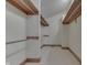 Spacious walk-in closet with ample shelving and hanging rods at 7601 S 700 W, Morgantown, IN 46160