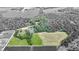 Aerial view showing home, pond, and property boundaries at 7601 S 700 W, Morgantown, IN 46160