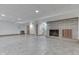 Finished basement featuring a fireplace and ample space at 7601 S 700 W, Morgantown, IN 46160