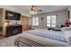 Large bedroom with a fireplace and plenty of closet space at 303 Wellington Overlook, Noblesville, IN 46060
