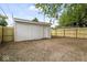 Detached garage with double doors and side door at 1046 Dawson St, Indianapolis, IN 46203