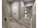 Bright hallway with vinyl flooring and white doors at 3380 N Pine Song Dr, Martinsville, IN 46151