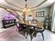 Farmhouse style dining room with rustic table and seating at 107 Cleveland Dr, Martinsville, IN 46151