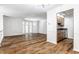 Eat-in kitchen with wood cabinets and stainless steel appliances at 571 Lockerbie S Cir, Indianapolis, IN 46202