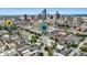 Aerial view showing home's location in the city, near cultural district at 571 Lockerbie S Cir, Indianapolis, IN 46202