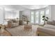Spacious living room with bay windows and hardwood floors at 571 Lockerbie S Cir, Indianapolis, IN 46202