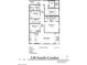 Floor plan showcasing a 1426 sq ft condo unit with 2 bedrooms, 2 bathrooms, and a balcony at 150 S Main St # 401, Franklin, IN 46131